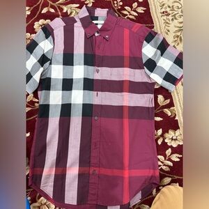 Men’s Burberry short sleeve button up